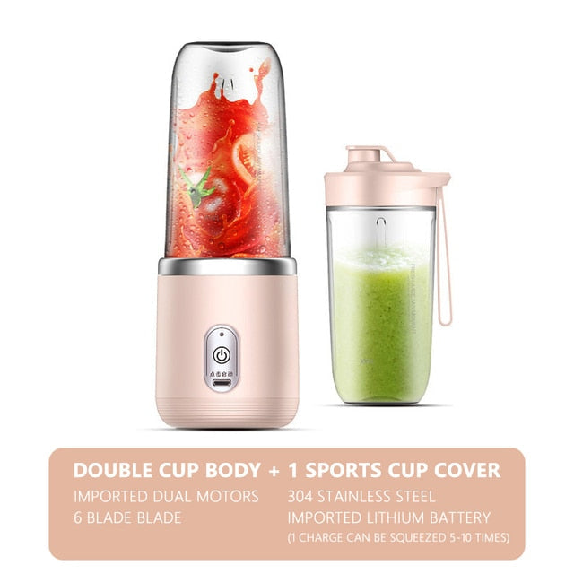 6 Blades Wireless Electric Juicer Cup