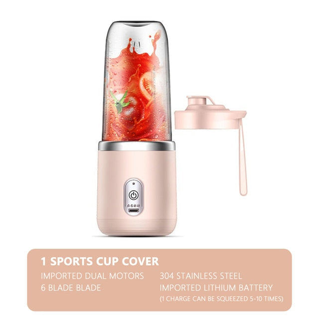 6 Blades Wireless Electric Juicer Cup