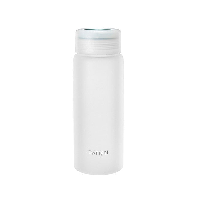 Frosted Matte Clear Glass Water Bottle 420ml