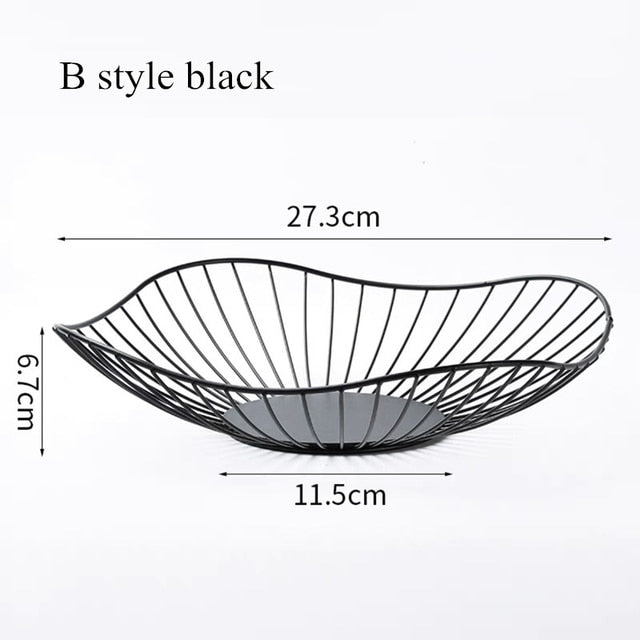 Metal Fruit Modern Basket