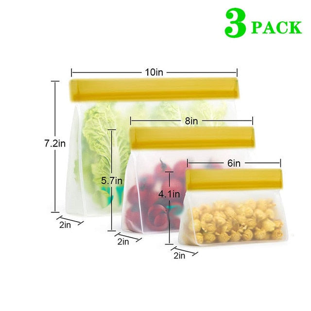 Reusable PEVA Food Storage Bag