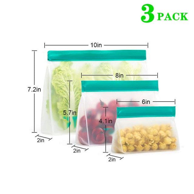 Reusable PEVA Food Storage Bag