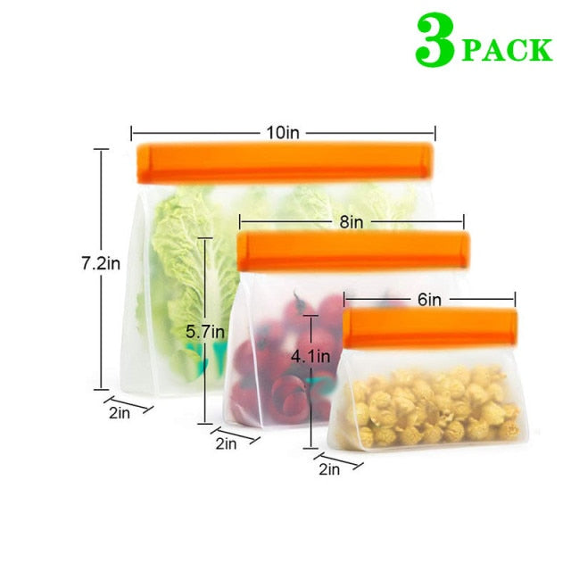 Reusable PEVA Food Storage Bag