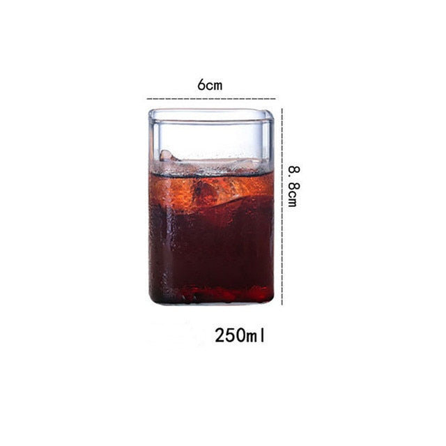 Square Glass Cup